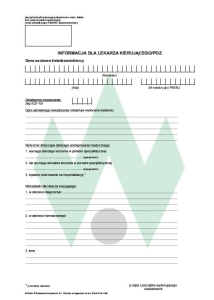 NFZ-5/s Informacja dla lekarza kierującego (1+1),