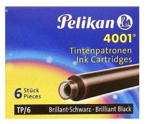 Naboje do pióra PELIKAN TP/6 czarne