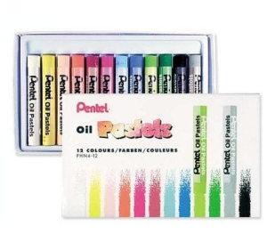 Kredki pastele olejne PENTEL 12 sztuk PHN12