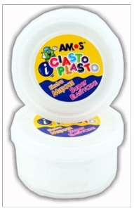 Ciastolina AMOS 30 g biała.