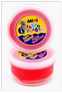 Ciastolina AMOS 30 g czerwona.