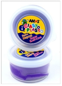 Ciastolina AMOS 30 g fioletowa.