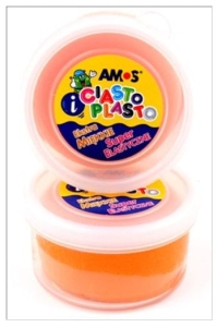 Ciastolina AMOS 30 g pomarańczowa.