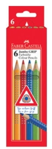 Kredki ołówkowe FABER CASTELL Jumbo Grip 6 sztuk.