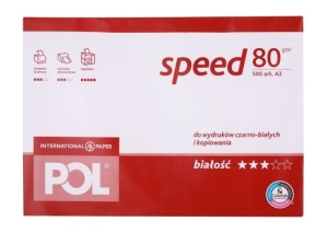 Papier ksero A-3 POLSPEED 80g/m2 500 arkuszy.