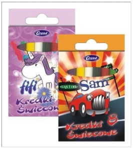 Kredki woskowe FIORELLO/ GRAND 8 sztuk.