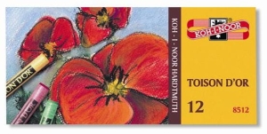 Kredki pastele KOH-I-NOOR Toison suche 12 sztuk.
