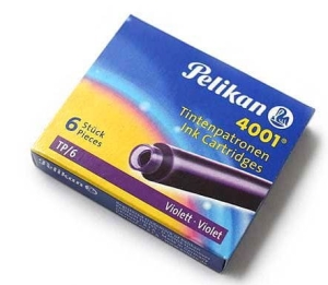 Naboje do pióra PELIKAN TP/6 fioletowe