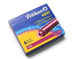 Naboje do pióra PELIKAN TP/6 różowe