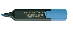 Zakreślacz FABER CASTELL niebieski.