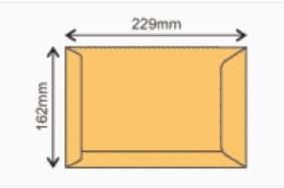 Koperta brązowa C-5 NK (klejona na mokro)