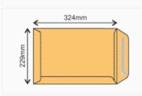 Koperta brązowa C-4 HK samoprzylepna (z paskiem).
