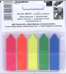 Zakładka samoprzylepna MEMO strzałka 5x12x50