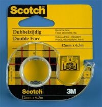 Taśma klejąca z gilotynką SCOTCH 136 dwustronna.