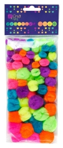 Ozdoba - Pompony akrylowe neonowe KSPO-003