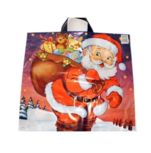 Reklamówka FOTO 40x45 z Mikołajem / B.N. 51mic