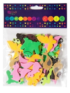 Ozdoba - Naklejki z pianki PVC - zwierzaki 4