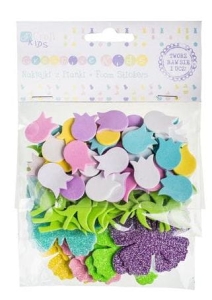 Ozdoba - Naklejki z pianki tulipany i motyle