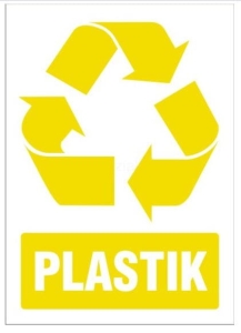 Naklejka informacyjna - "Metale i Plastik"