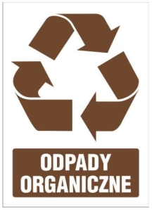 Naklejka informacyjna - "BIO / Odpady organiczne"