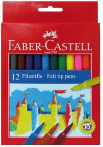 Pisaki FABER CASTELL komplet 12 kolorów Zamek