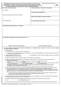 RWN 4/39j/s Świadectwo zdrowia dla owiec/kóz do