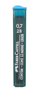Wkład do ołówka FABER CASTELL 0,7 mm 2B
