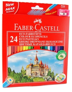 Kredki ołówkowe FABER CASTELL Zamek 24 sztuk.