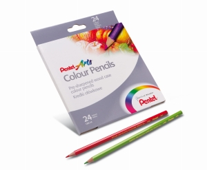 Kredki ołówkowe PENTEL 24 kolory CB8-24