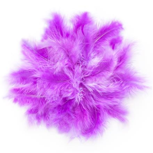 Ozdoba - Piórka 5-12 cm lilac CEPI-010, 5 g