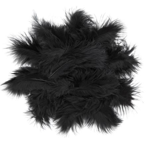 Ozdoba - Piórka 5-12 cm czarne CEPI-011, 5 g