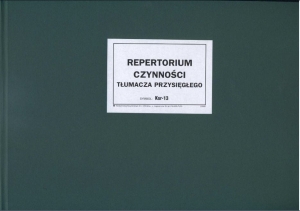 KSR-13 poziom Repertorium czynności tłumacza