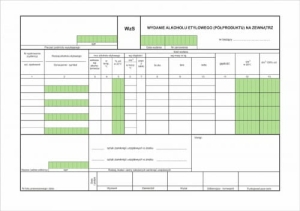 WZS-1 Wydanie spirytusu