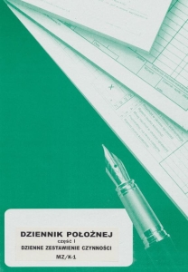 K-1 Dziennik położnej, część I dzienne zestawienie