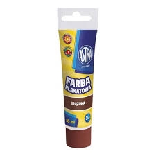 Farba plakatowa ASTRA w tubce 30ml brązowa