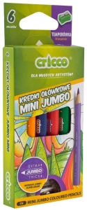 Kredki ołówkowe CRICCO Mini Jumbo 6 kolorów