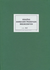 Kn-9 Książka doręczeń przesyłek miejscowych,