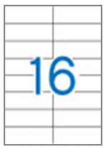 Naklejka LAMBDA 105x37 mm. biała (16)