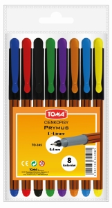 Cienkopis TOMA TO-345  Prymus komplet 8 sztuk