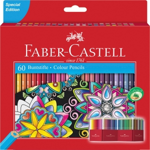 Kredki ołówkowe FABER CASTELL Zamek 60 sztuk.