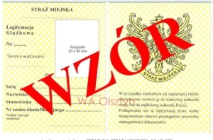 Legitymacja służbowa STRAŻNIKA STRAŻY MIEJSKIEJ