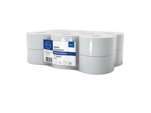 Papier toaletowy przemysłowy  "TISSU"  biały.