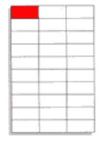 Naklejka LAMBDA 70x29,6 mm. biała (30)