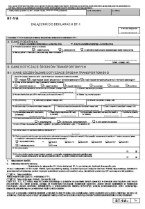 DT-1/a/2019 Załącznik do deklaracji Dt-1