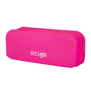 STRIGO - Piórnik silikonowy prostokątny różowy