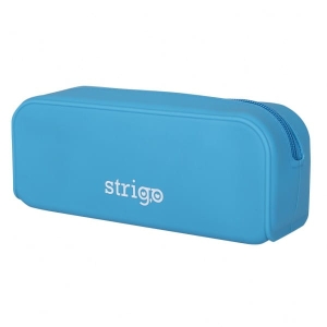 STRIGO - Piórnik silikonowy prostokątny niebieski