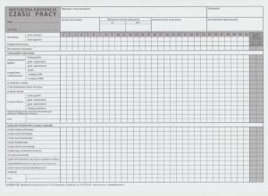 Zo-95 Miesięczna ewidencja czasu pracy,