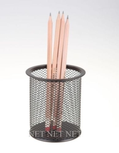 Pojemnik metalowy NET B802A kubek okrągły czarny