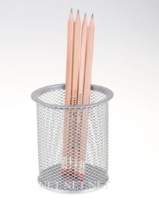 Pojemnik metalowy NET B802A kubek okrągły srebrny