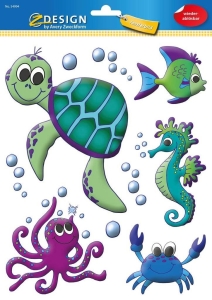 Naklejka AVERY na szybę A-4 54994 "Zwie. morskie"